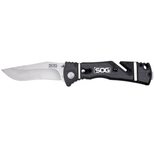 SOG Specialty Knives™ Trident Elite Lever Lock TF101-BX Black Glass-Reinforced Nylon AUS-8 Stainless Steel Pocket Knife