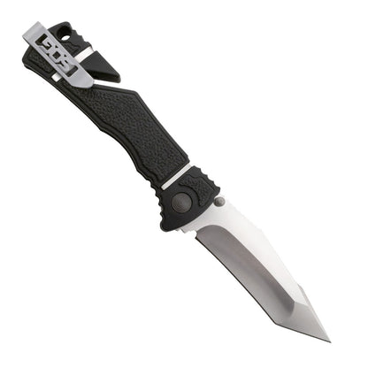 SOG Specialty Knives™ Trident Elite Lever Lock TF103-BX Black Glass-Reinforced Nylon AUS-8 Stainless Steel Pocket Knife
