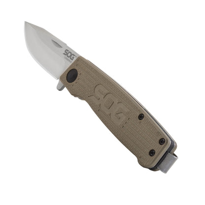 SOG Specialty Knives™ Terminus Slipjoint TM1001-BX Tan G-10 CTS BD1 Stainless Steel Pocket Knife