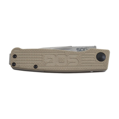 SOG Specialty Knives™ Terminus Slipjoint TM1001-BX Tan G-10 CTS BD1 Stainless Steel Pocket Knife