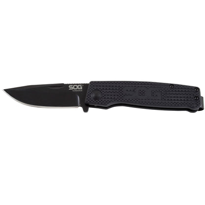 SOG Specialty Knives™ Terminus Slipjoint TM1002-BX Black G-10 CTS BD1 Stainless Steel Pocket Knife