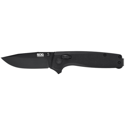 SOG Specialty Knives™ Terminus XR Lever Lock TM1027-CP Black G-10 D2 Steel Pocket Knife