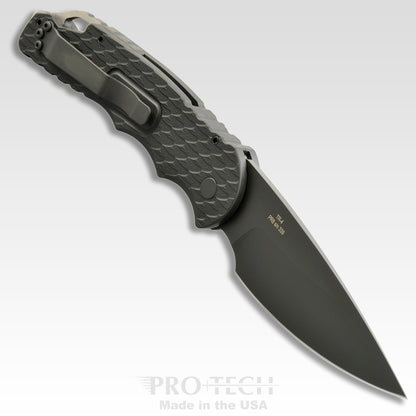 Pro-Tech Knives, LLC™ Tactical Response 4 Auto TR-4 F3 Black 6061-T6 Aluminum CPM-D2 Semi-Stainless Steel Pocket Knife