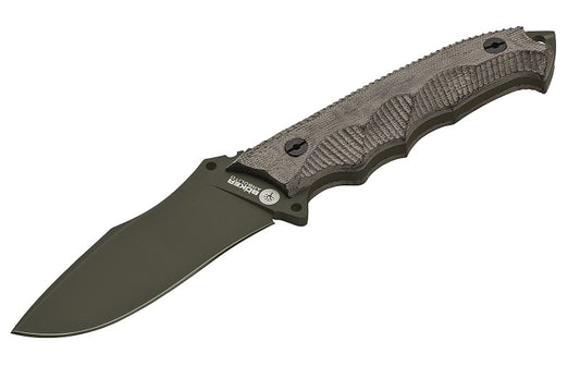Böker Arbolito Knives™ Buffalo Soul Fixed Blade 02BA3163 Green Canvas Micarta N695 Stainless Steel Knife