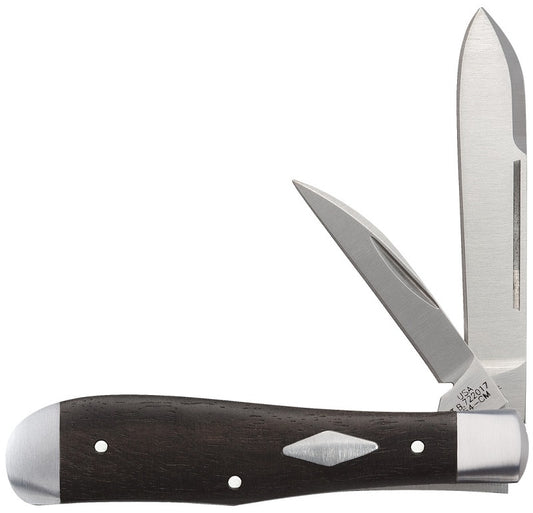 W.R. Case XX Knives Smooth Ebony Wood Eureka Jack 154-CM Stainless 1/300 Pocket Knife 07423