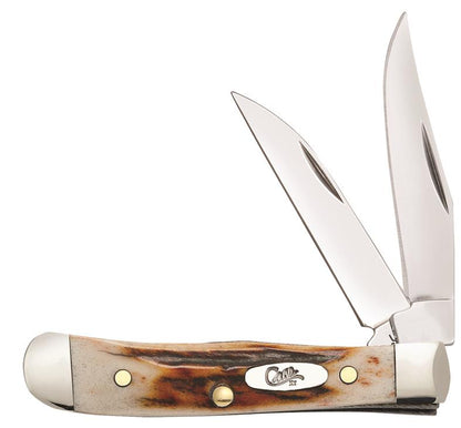 W.R. Case XX Knives Red Stag Tiny Trapper Stainless Pocket Knife 09580
