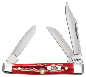 W.R. Case XX Knives Pocket Knife Worn Jigged Old Red Bone Small Stockman Stainless Pocket Knife 10305