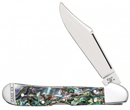 W.R. Case XX Knives Genuine Abalone Mini Copperlock Stainless Pocket Knife 12020
