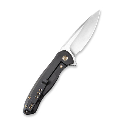 WE Knife Co., Ltd™ Kitefin Frame Lock WE2001G Black 6AL4V Titanium CPM S35VN Stainless Steel Pocket Knife
