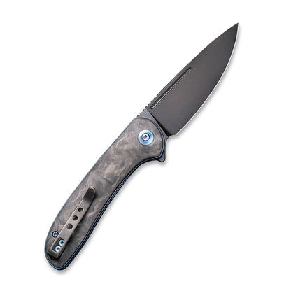 WE Knife Co., Ltd™ Saakshi Liner Lock WE20020C-2 Black Marble Carbon Fiber CPM 20CV Stainless Steel Pocket Knife