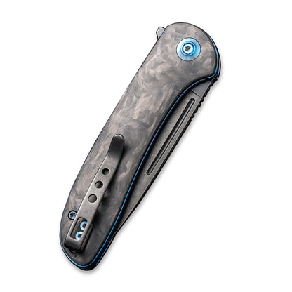 WE Knife Co., Ltd™ Saakshi Liner Lock WE20020C-2 Black Marble Carbon Fiber CPM 20CV Stainless Steel Pocket Knife