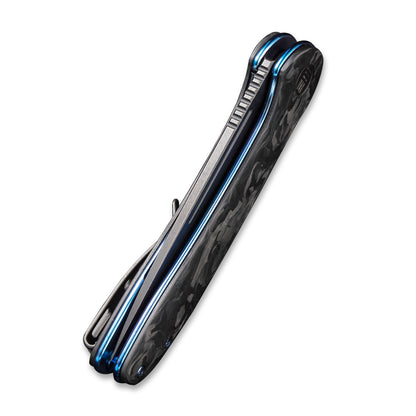 WE Knife Co., Ltd™ Saakshi Liner Lock WE20020C-2 Black Marble Carbon Fiber CPM 20CV Stainless Steel Pocket Knife
