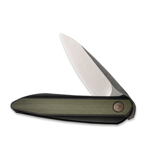 WE Knife Co., Ltd™ Black Void Opus Liner Lock WE2010V-2 Green G10 and Black Titanium CPM 20CV Stainless Steel Pocket Knife