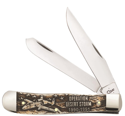 Case XX™ Knives Trapper Operation Desert Storm Natural Bone Stainless 22033