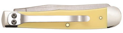 Case XX™ Knives Trapper Smooth Yellow Delrin Stainless Pocket Knife Clip 81091