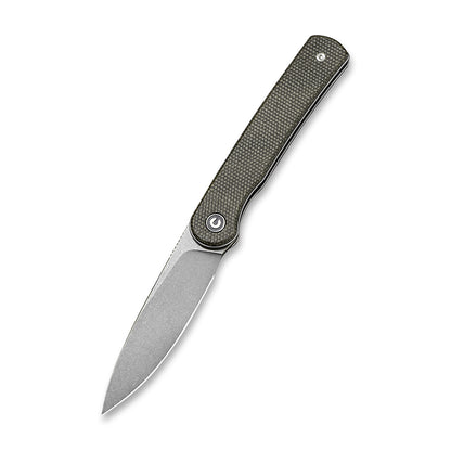CIVIVI Knives™ Stylum Slip-joint C20010B-C Dark Green Micarta 10Cr15CoMoV Stainless Steel Pocket Knife