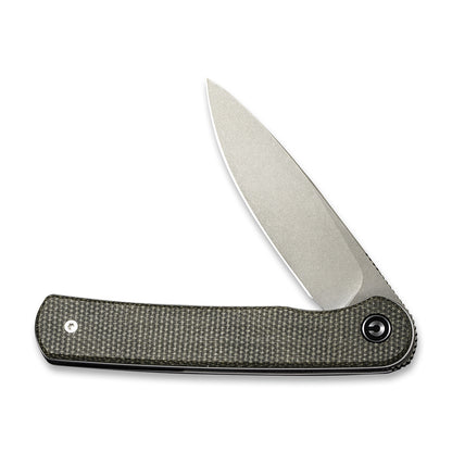 CIVIVI Knives™ Stylum Slip-joint C20010B-C Dark Green Micarta 10Cr15CoMoV Stainless Steel Pocket Knife