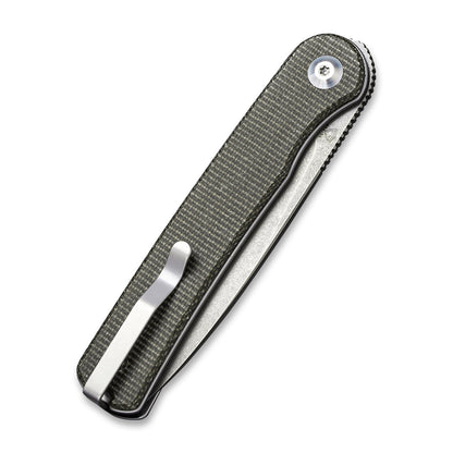 CIVIVI Knives™ Stylum Slip-joint C20010B-C Dark Green Micarta 10Cr15CoMoV Stainless Steel Pocket Knife
