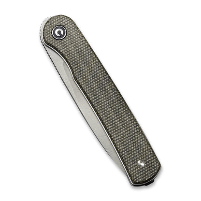 CIVIVI Knives™ Stylum Slip-joint C20010B-C Dark Green Micarta 10Cr15CoMoV Stainless Steel Pocket Knife