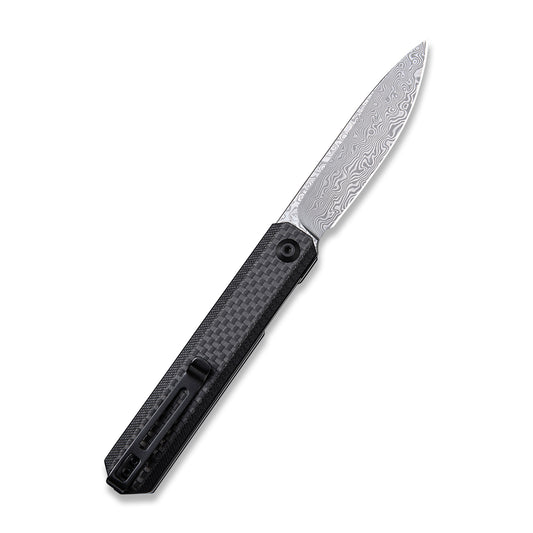 CIVIVI Knives™ Exarch Liner Lock C2003DS-1 Carbon Fiber & Black G10 Damascus Steel Pocket Knife