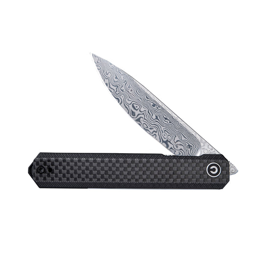 CIVIVI Knives™ Exarch Liner Lock C2003DS-1 Carbon Fiber & Black G10 Damascus Steel Pocket Knife