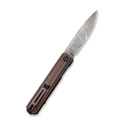 CIVIVI Knives™ Exarch Liner Lock C2003DS-2 Solid Copper Damascus Steel Pocket Knife