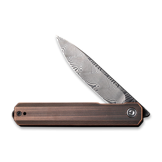 CIVIVI Knives™ Exarch Liner Lock C2003DS-2 Solid Copper Damascus Steel Pocket Knife