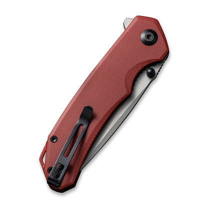 CIVIVI Knives™ Brazen Liner Lock C2102B Burgundy G10 14C28N Stainless Steel Pocket Knife