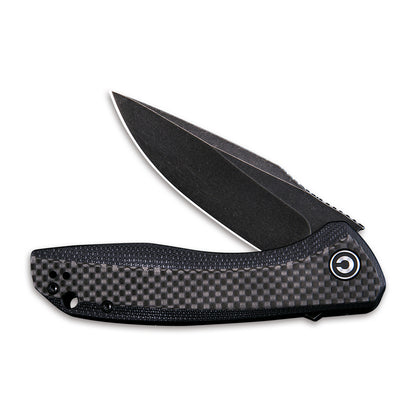 CIVIVI Knives™ Baklash Liner Lock C801I Carbon Fiber & Black G10 9Cr18MoV Stainless Steel Pocket Knife