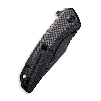 CIVIVI Knives™ Baklash Liner Lock C801I Carbon Fiber & Black G10 9Cr18MoV Stainless Steel Pocket Knife