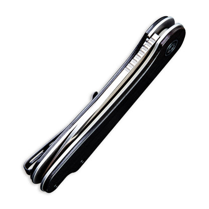 CIVIVI Knives™ Elementum Liner Lock C907D Black Ebony Wood D2 Stainless Steel Pocket Knife