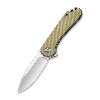 CIVIVI Knives™ Elementum Liner Lock C907S Olive Micarta D2 Stainless Steel Pocket Knife