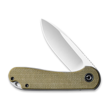 CIVIVI Knives™ Elementum Liner Lock C907S Olive Micarta D2 Stainless Steel Pocket Knife