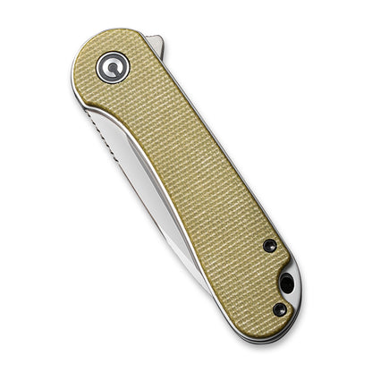 CIVIVI Knives™ Elementum Liner Lock C907S Olive Micarta D2 Stainless Steel Pocket Knife