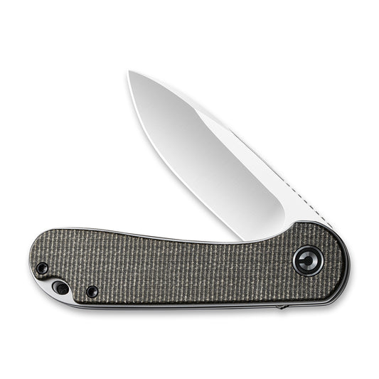 CIVIVI Knives™ Elementum Liner Lock C907T Dark Green Micarta D2 Stainless Steel Pocket Knife