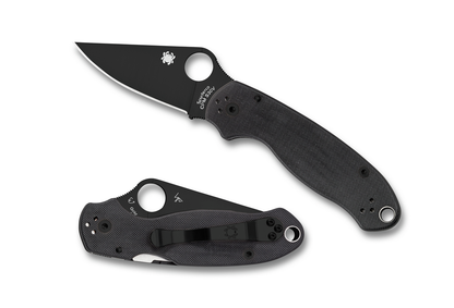 Spyderco Knives™ Para 3 Liner Lock C223GPBK Black G-10 CPM S30V Stainless Steel Pocket Knife