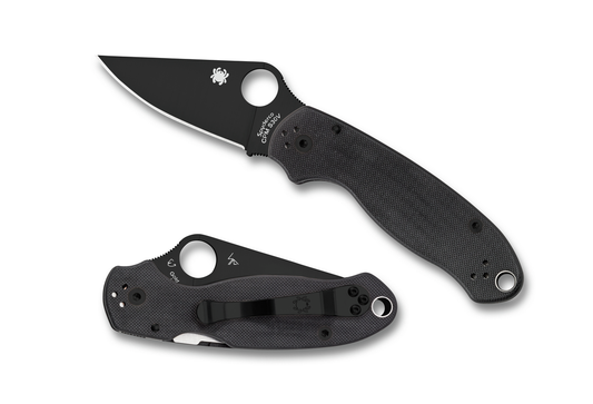 Spyderco Knives™ Para 3 Compression Lock C223GPBK Black G-10 CPM S30V Stainless Steel Pocket Knife