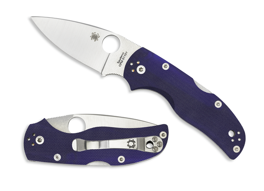 Spyderco Knives™ Native 5 Lockback C41GPDBL5 Midnight Blue G-10 CPM S110V Stainless Steel Pocket Knife