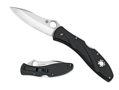 Spyderco Knives™ Centofante 3 Lockback C66PBK3 Black Fiberglass-Reinforced Nylon(FRN) VG-10 Stainless Steel Pocket Knife