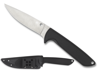 Spyderco Knives™ Waterway Fixed Blade FB43GP Black G-10 LC200N Stainless Steel Knife