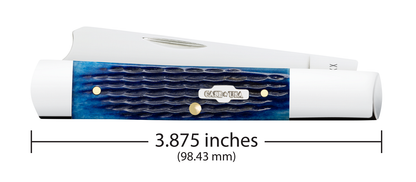 W.R. Case XX Knives Razor Jack Rogers Jig Navy Blue Bone Bone 2798 Stainless Pocket Knife 02798