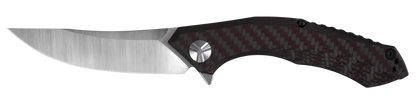 Zero Tolerance Knives™ 0462 Frame Lock 0462 Red Carbon Fiber and Titanium CPM-20CV Stainless Steel Pocket Knife