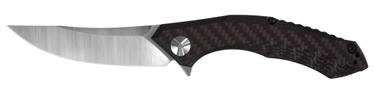 Zero Tolerance Knives™ 0462 Frame Lock 0462 Red Carbon Fiber and Titanium CPM-20CV Stainless Steel Pocket Knife