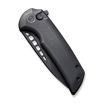 WE Knife Co., Ltd™ Mini Malice Button Lock WE054BL-1 Black 6AL4V Titanium CPM 20CV Stainless Steel Pocket Knife