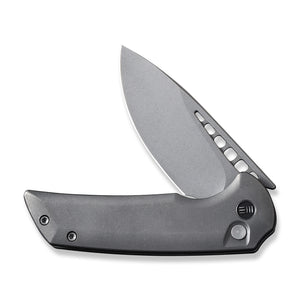 WE Knife Co., Ltd™ Mini Malice Button Lock WE054BL-2 Gray 6AL4V Titanium CPM 20CV Stainless Steel Pocket Knife