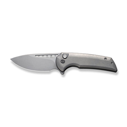 WE Knife Co., Ltd™ Mini Malice Button Lock WE054BL-2 Gray 6AL4V Titanium CPM 20CV Stainless Steel Pocket Knife