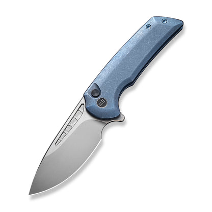 WE Knife Co., Ltd™ Mini Malice Button Lock WE054BL-3 Blue 6AL4V Titanium CPM 20CV Stainless Steel Pocket Knife