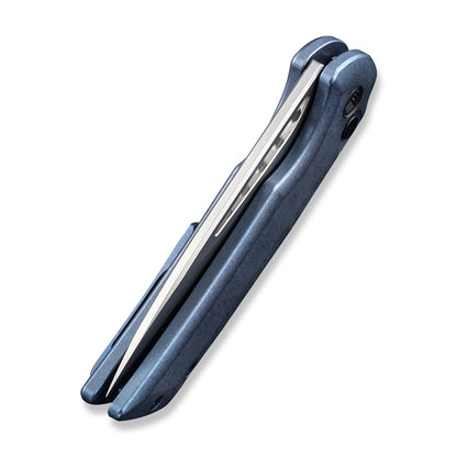 WE Knife Co., Ltd™ Mini Malice Button Lock WE054BL-3 Blue 6AL4V Titanium CPM 20CV Stainless Steel Pocket Knife