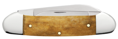 W.R. Case XX Knives John Wayne Canoe Smooth Antique Bone 10717 Stainless Steel Pocket Knife
