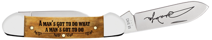 W.R. Case XX Knives John Wayne Canoe Smooth Antique Bone 10717 Stainless Steel Pocket Knife